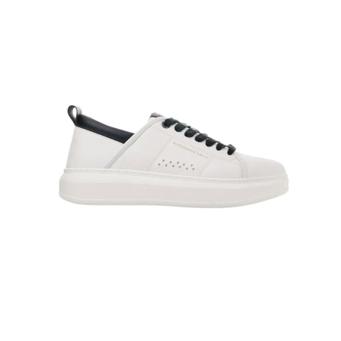Sneakers Uomo con logo ricamato Bianco beige Alexander Smith- Francavilla Moda